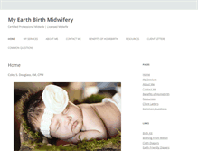 Tablet Screenshot of myearthbirth.com